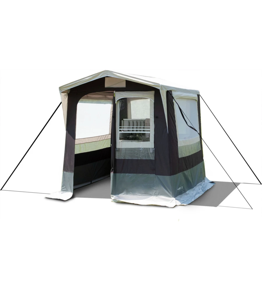 TENDA CUCINA DA CAMPEGGIO BRUNNER "GUSTO I NG" GRIGIO 150X150X195/215 CM