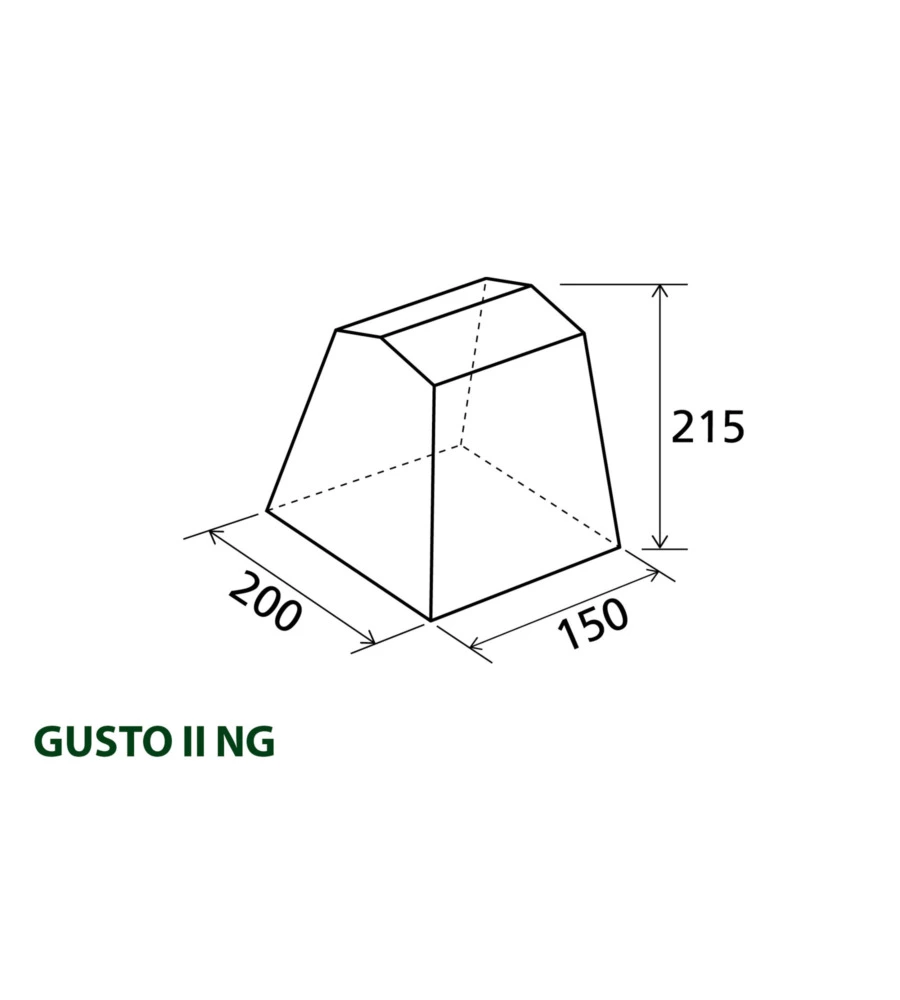TENDA CUCINA DA CAMPEGGIO BRUNNER "GUSTO II NG" GRIGIO 200X150X195/215 CM