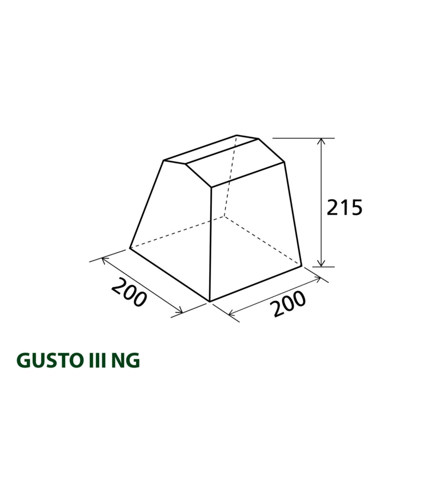 TENDA CUCINA DA CAMPEGGIO BRUNNER "GUSTO III NG" GRIGIO 200X200X195/215 CM
