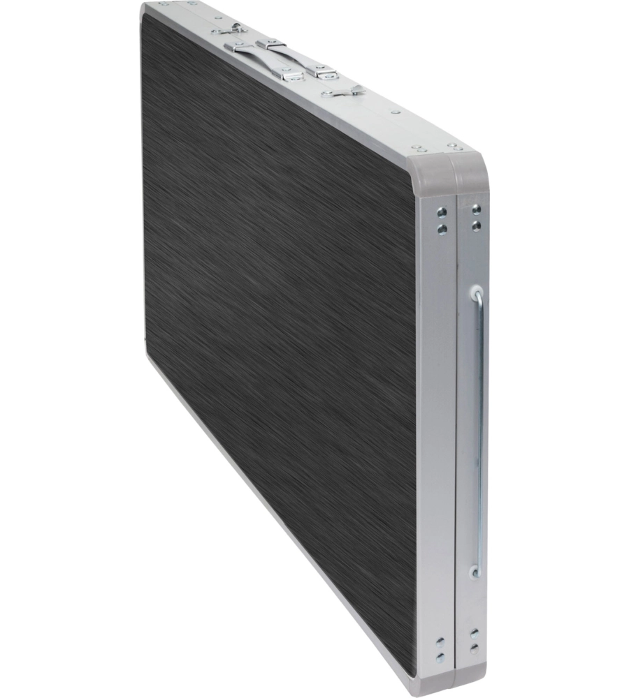 CUCINA DA CAMPEGGIO PIEGHEVOLE CON LAVELLO BRUNNER "DRIVE IN BLACK" IN ACCIAIO E POLIESTERE NERO 2 SCOMPARTI 100X50X78/128,5 CM