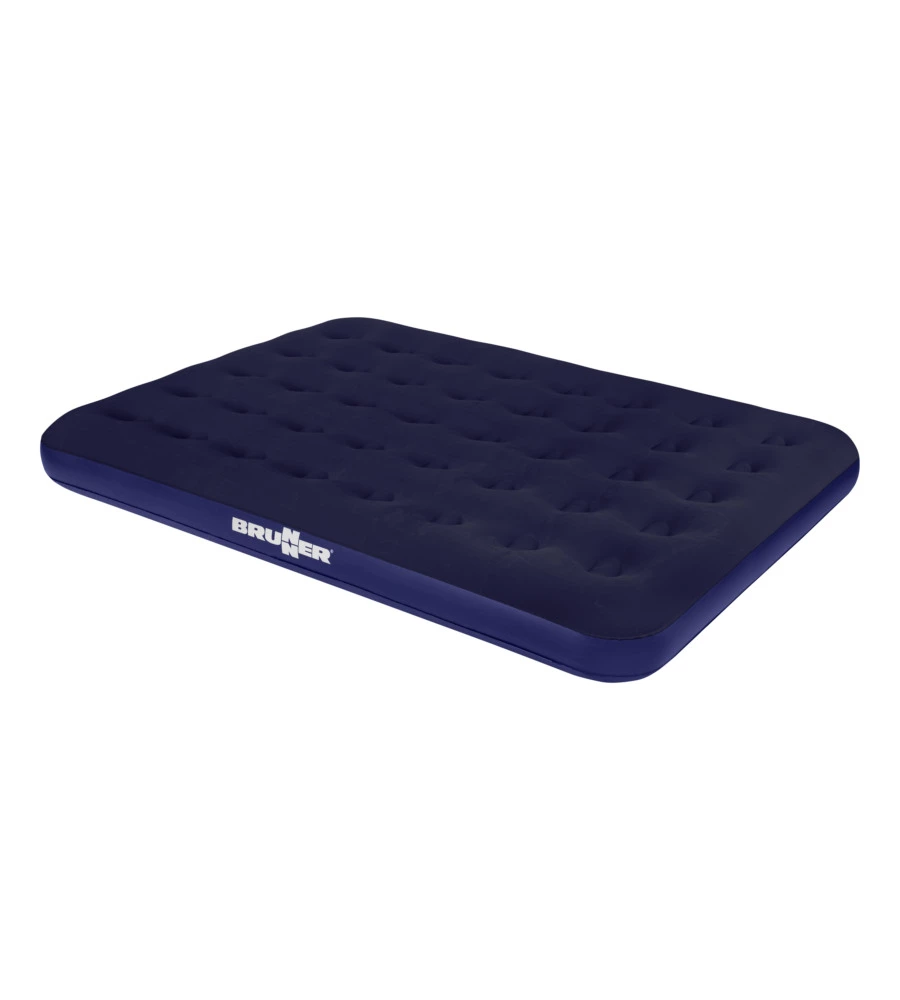 MATERASSO PIAZZA E MEZZA GONFIABILE DA CAMPEGGIO BRUNNER "FLAIR DOUBLE" BLU 191X137X22 CM