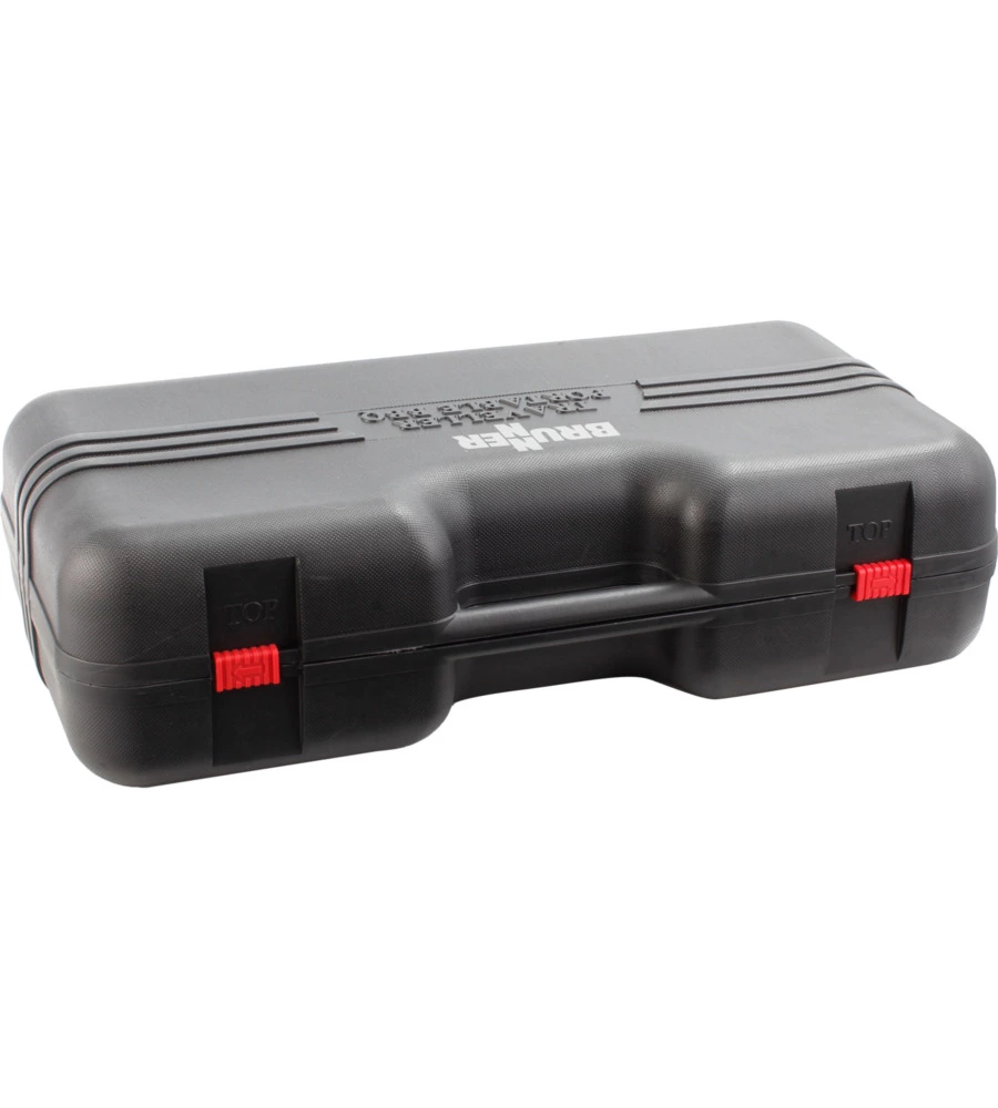 FORNELLO DA CAMPEGGIO A GAS BRUNNER "DEVIL DOUBLE GRILL" IN ALLUMINIO 2 FUOCHI E PIASTRA GRILL 67,9X28,6X12,5 CM