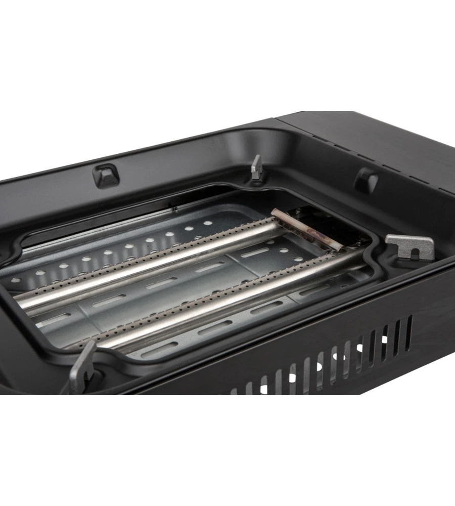FORNELLO DA CAMPEGGIO A GAS BRUNNER "DEVIL MEGAGRILL" IN METALLO CON GRILL UNICO 46X34,5X10 CM
