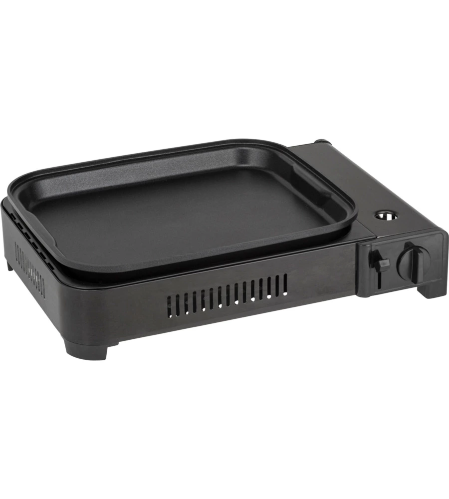 FORNELLO DA CAMPEGGIO A GAS BRUNNER "DEVIL MEGAGRILL" IN METALLO CON GRILL UNICO 46X34,5X10 CM