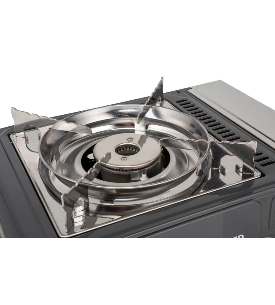 FORNELLO DA CAMPEGGIO A GAS BRUNNER "DEVIL SD NG" IN ACCIAIO INOX 1 FUOCO 37,2X28,6X12,5 CM