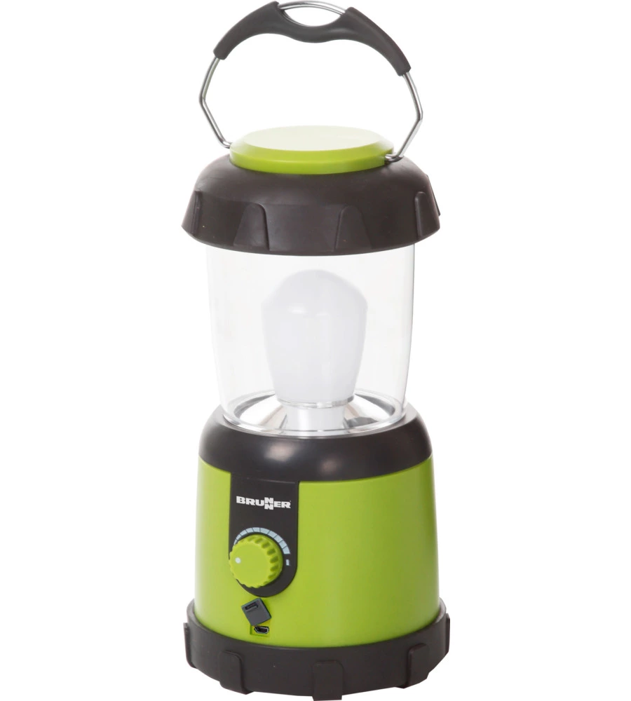 LANTERNA LED RICARICABILE DA CAMPEGGIO BRUNNER "ALTAIR" VERDE 200 LUMEN