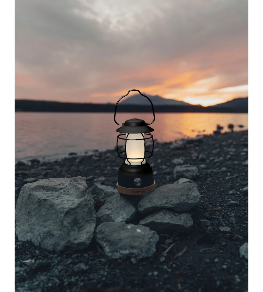 LANTERNA LED RICARICABILE DA CAMPEGGIO BRUNNER "LYSS" NERO 450 LUMEN