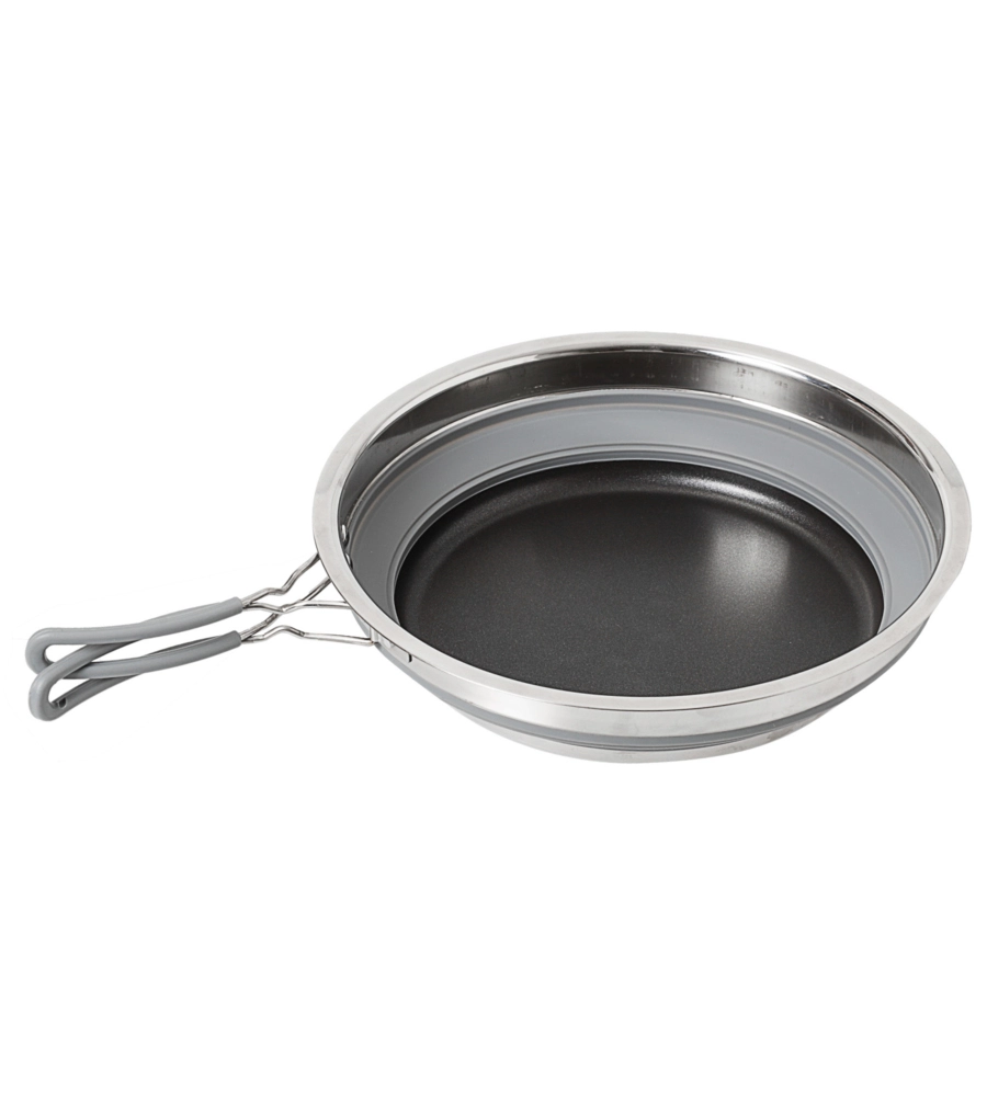 SET PENTOLE DA CAMPEGGIO COLLASSABILI BRUNNER "VOLCANO PASTA AL VOLO" IN PLASTICA E ACCIAIO INOX