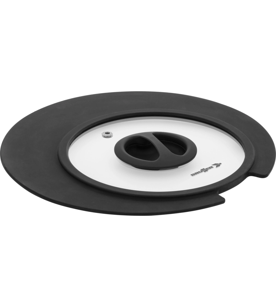 SET 2 PADELLE DA CAMPEGGIO BRUNNER "ACADEMY DOUBLE PAN Ø 22/20" CON COPERCHIO E MANICO STACCABILE