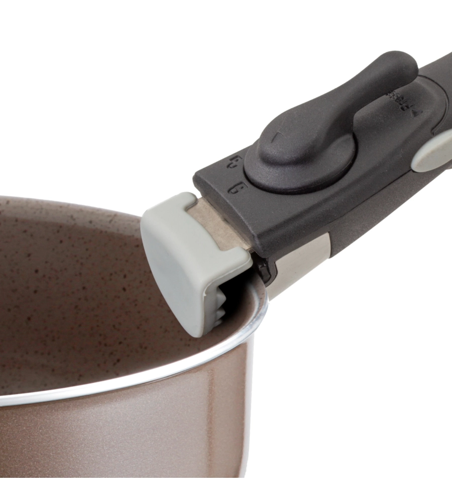 SET PENTOLE DA CAMPEGGIO BRUNNER "CHOCOLATE 9+1 Ø 22" IN ALLUMINIO ANTIADERENTE