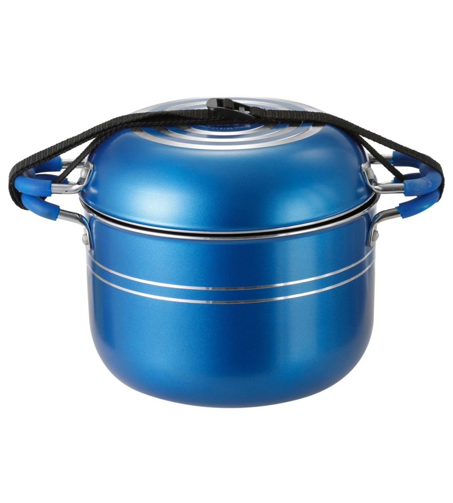 SET PENTOLE DA CAMPEGGIO BRUNNER "SKIPPER 7+1 Ø 18" IN ALLUMINIO ANTIADERENTE