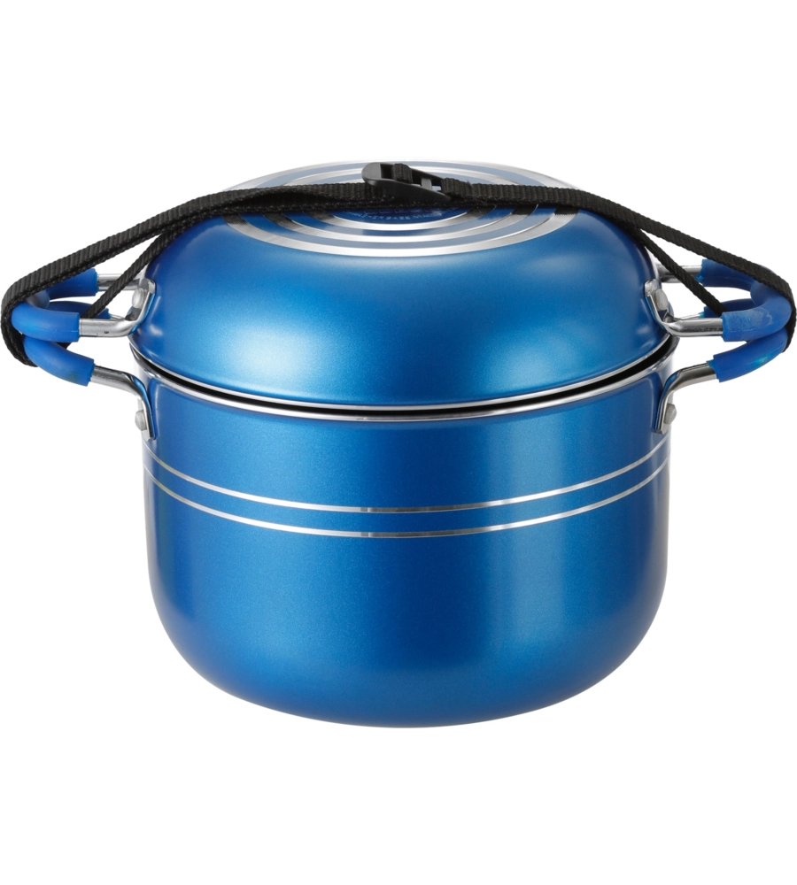 SET PENTOLE DA CAMPEGGIO BRUNNER "SKIPPER 8+1 Ø 20" IN ALLUMINIO ANTIADERENTE