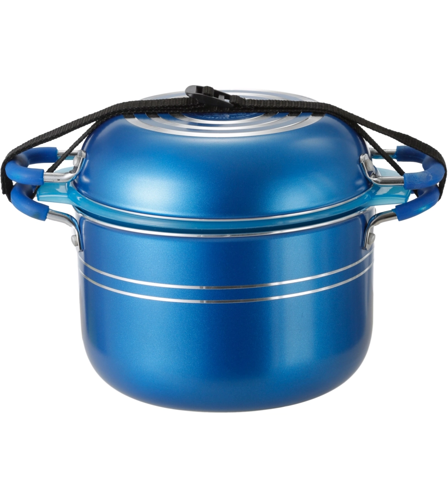 SET PENTOLE DA CAMPEGGIO BRUNNER "SKIPPER 9+1 Ø 24" IN ALLUMINIO ANTIADERENTE
