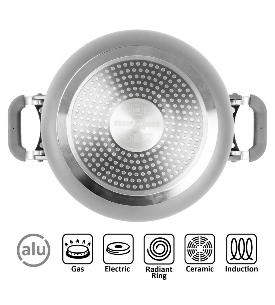 SET PENTOLE DA CAMPEGGIO BRUNNER "FUSION 7+1 Ø 22" IN ALLUMINIO E ANTIADERENTE