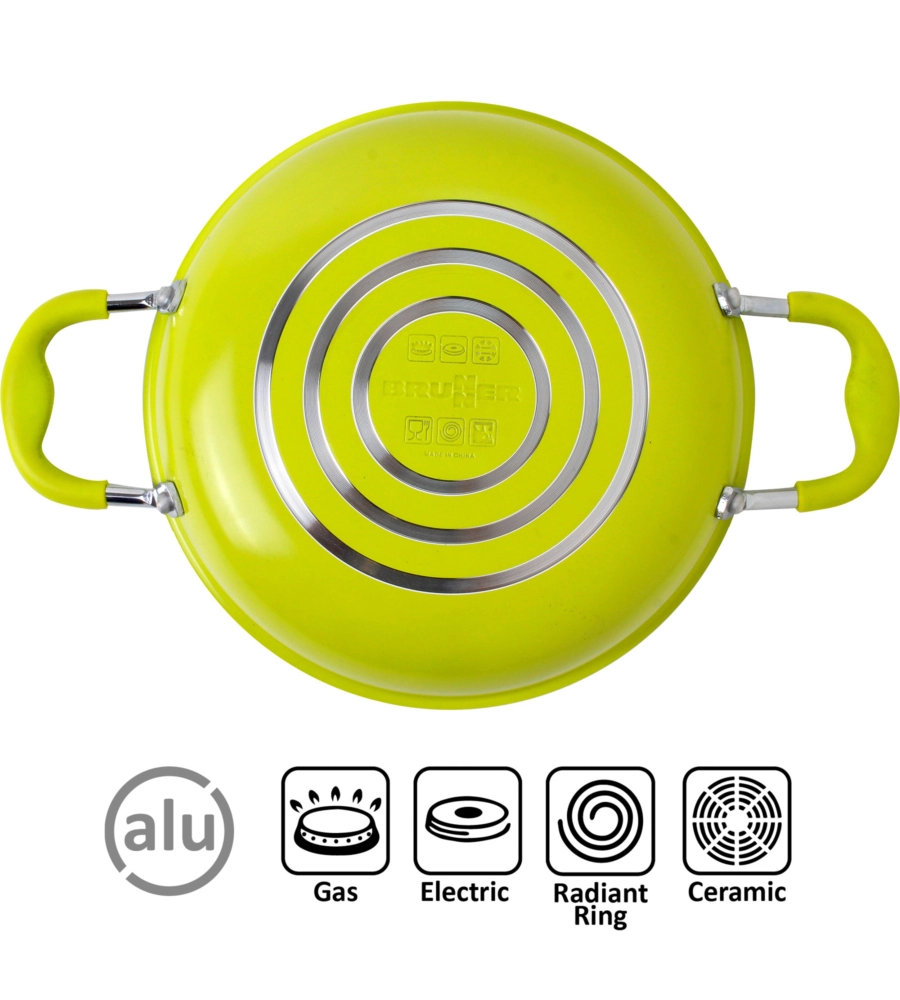 SET PENTOLE DA CAMPEGGIO BRUNNER "JUNIPER NG 8+1 Ø 22" IN ALLUMINIO ANTIADERENTE
