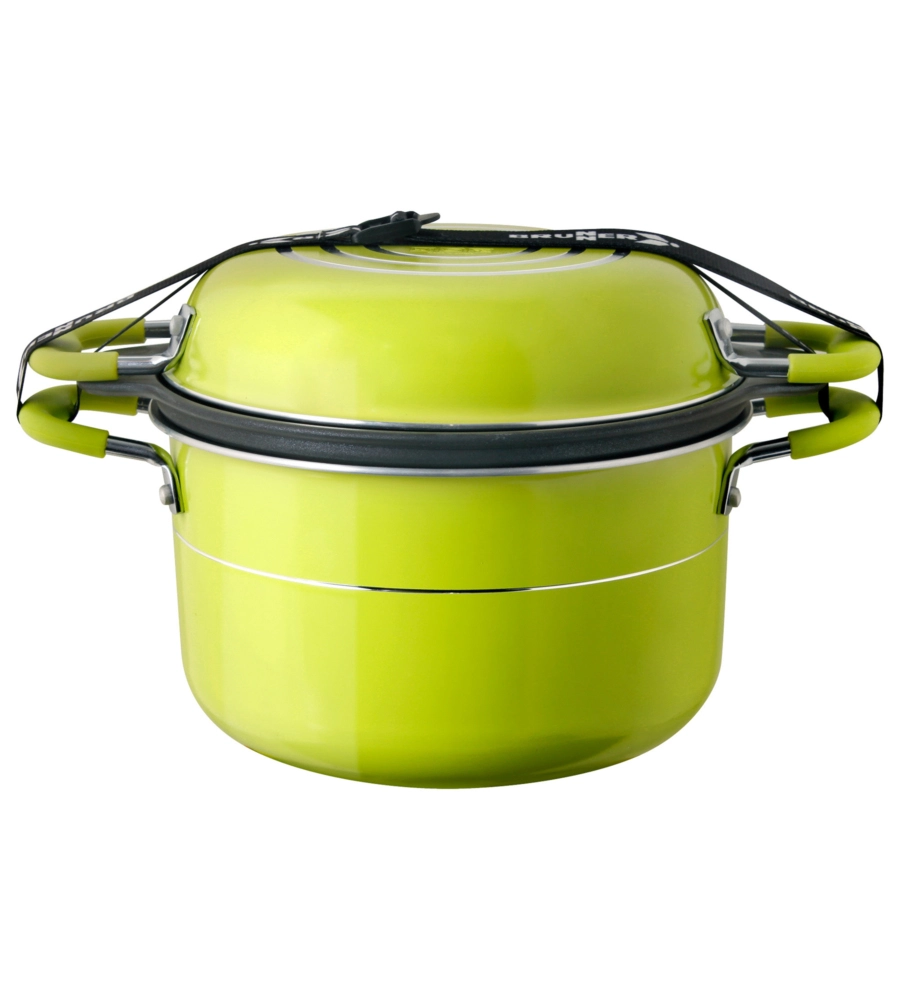 SET PENTOLE DA CAMPEGGIO BRUNNER "JUNIPER NG 8+1 Ø 22" IN ALLUMINIO ANTIADERENTE