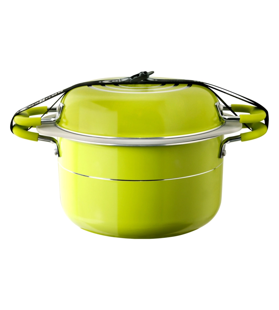 SET PENTOLE DA CAMPEGGIO BRUNNER "JUNIPER NG 8+1 Ø 24" IN ALLUMINIO ANTIADERENTE