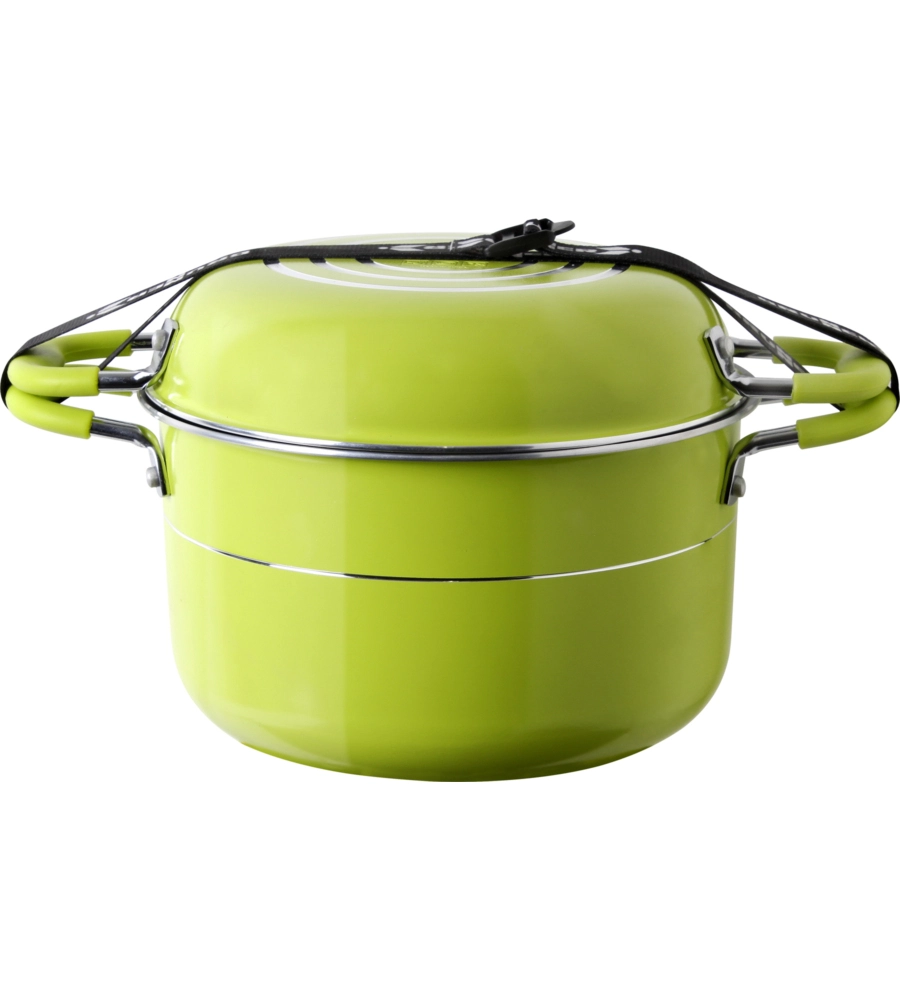 SET PENTOLE DA CAMPEGGIO "JUNIPER NG 7+1 Ø 20" IN ALLUMINIO ANTIADERENTE