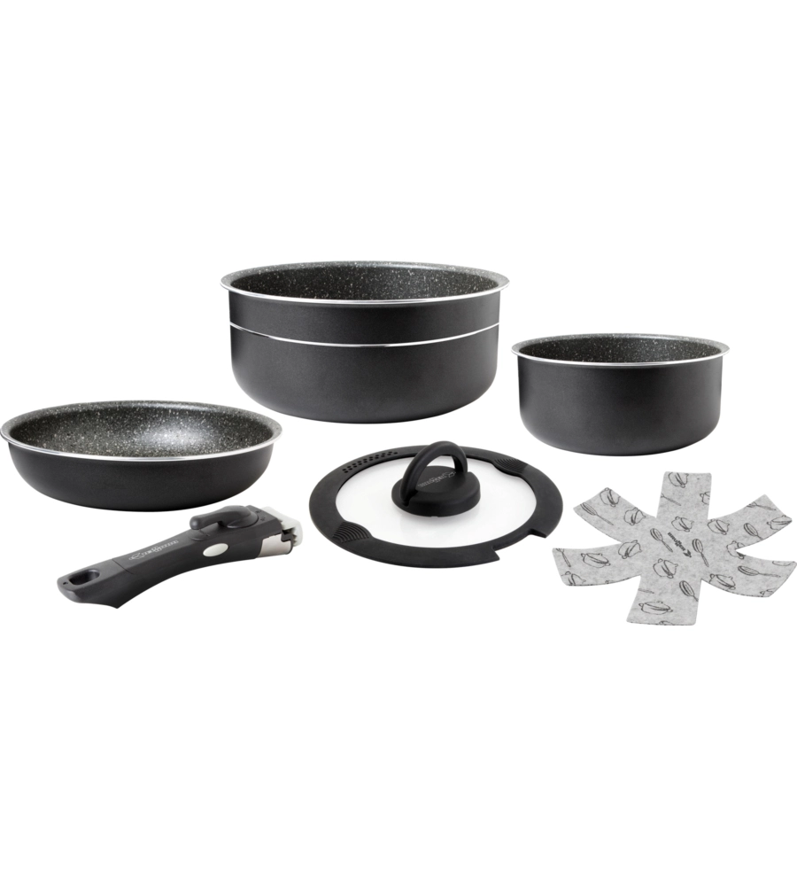 SET PENTOLE DA CAMPEGGIO BRUNNER "PIRATE SPACEMASTER MINI Ø 20" IN ALLUMINIO ANTIADERENTE