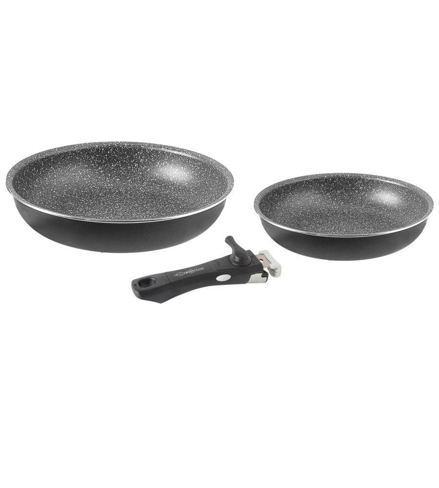 SET 2 PADELLE DA CAMPERGGIO BRUNNER "PIRATE PAN 3" IN ALLUMINIO ANTIADERENTE