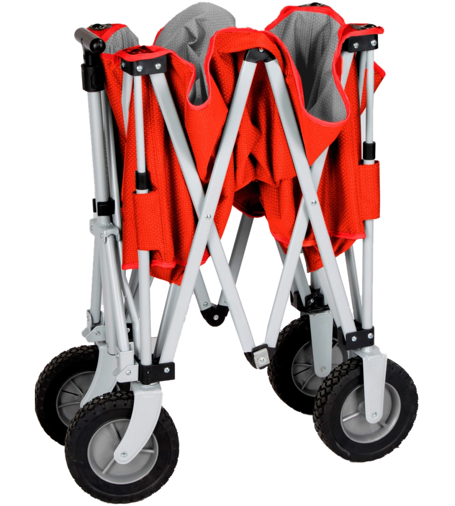CARRELLO PIEGHEVOLE DA CAMPEGGIO CON RUOTE PER SABBIA E GHIAIA BRUNNER "CARGO" 111X55X65 CM