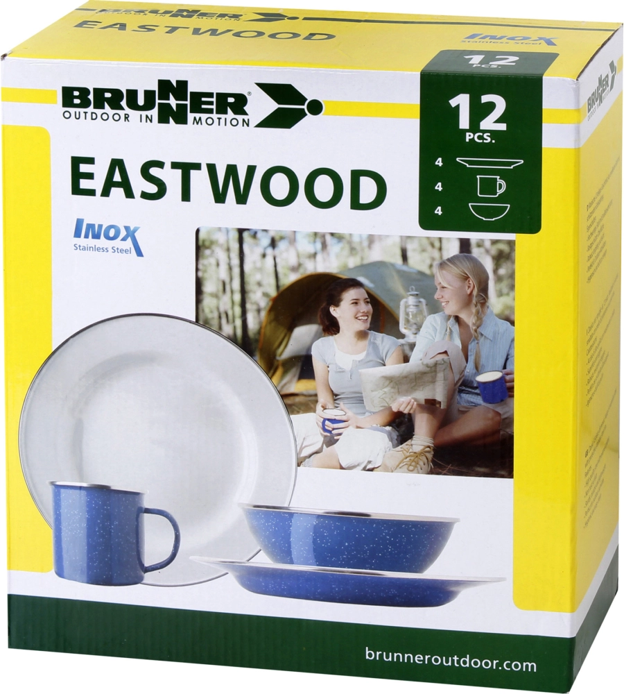 SET 12 STOVIGLIE DA CAMPEGGIO BRUNNER "EASTWOOD"