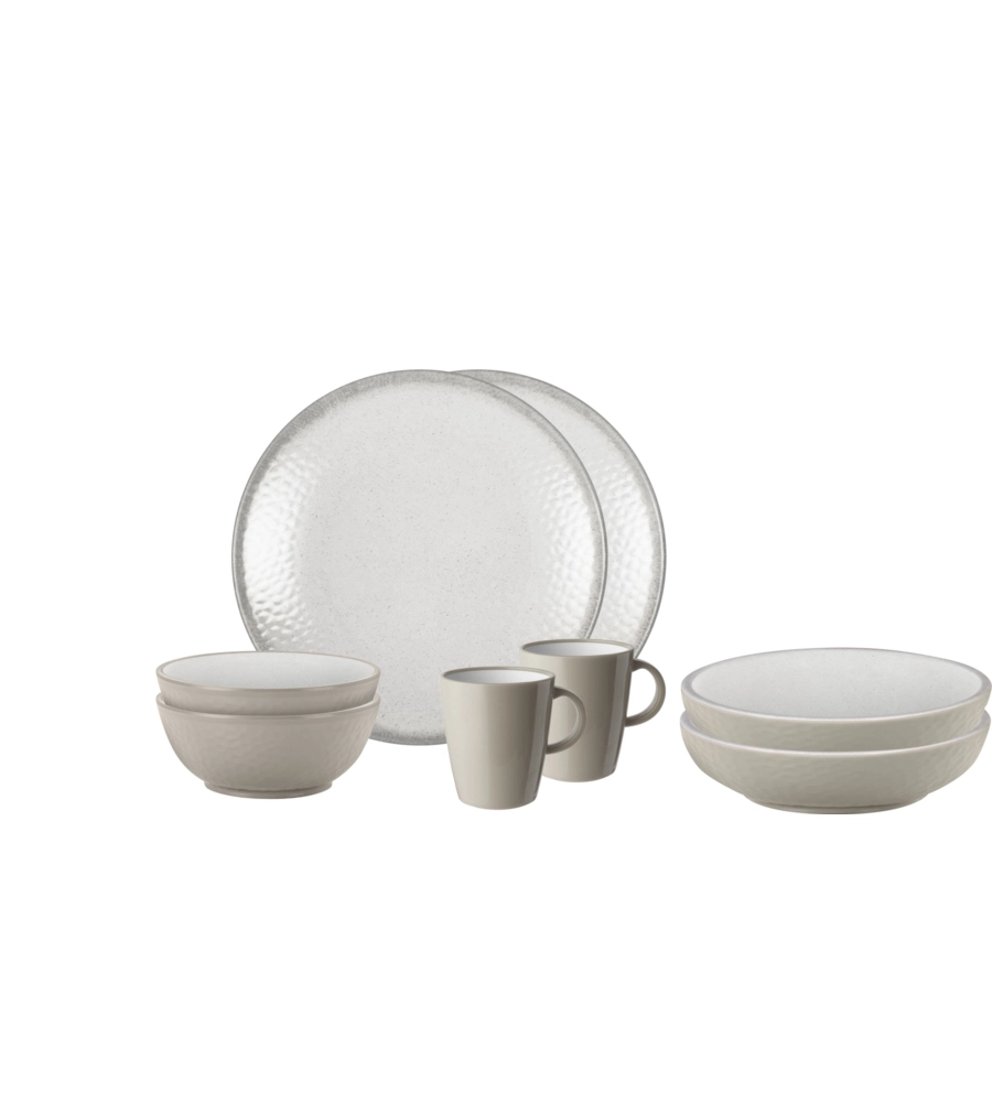 SET 8 STOVIGLIE DA CAMPEGGIO BRUNNER "AMADÈ" IN STONE TOUCH ANTISCIVOLO