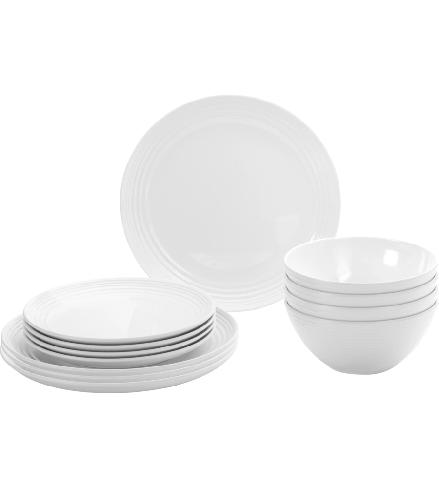 SET 12 STOVIGLIE DA CAMPEGGIO BRUNNER "SPHERICA" IN MELAMINA ANTISCIVOLO