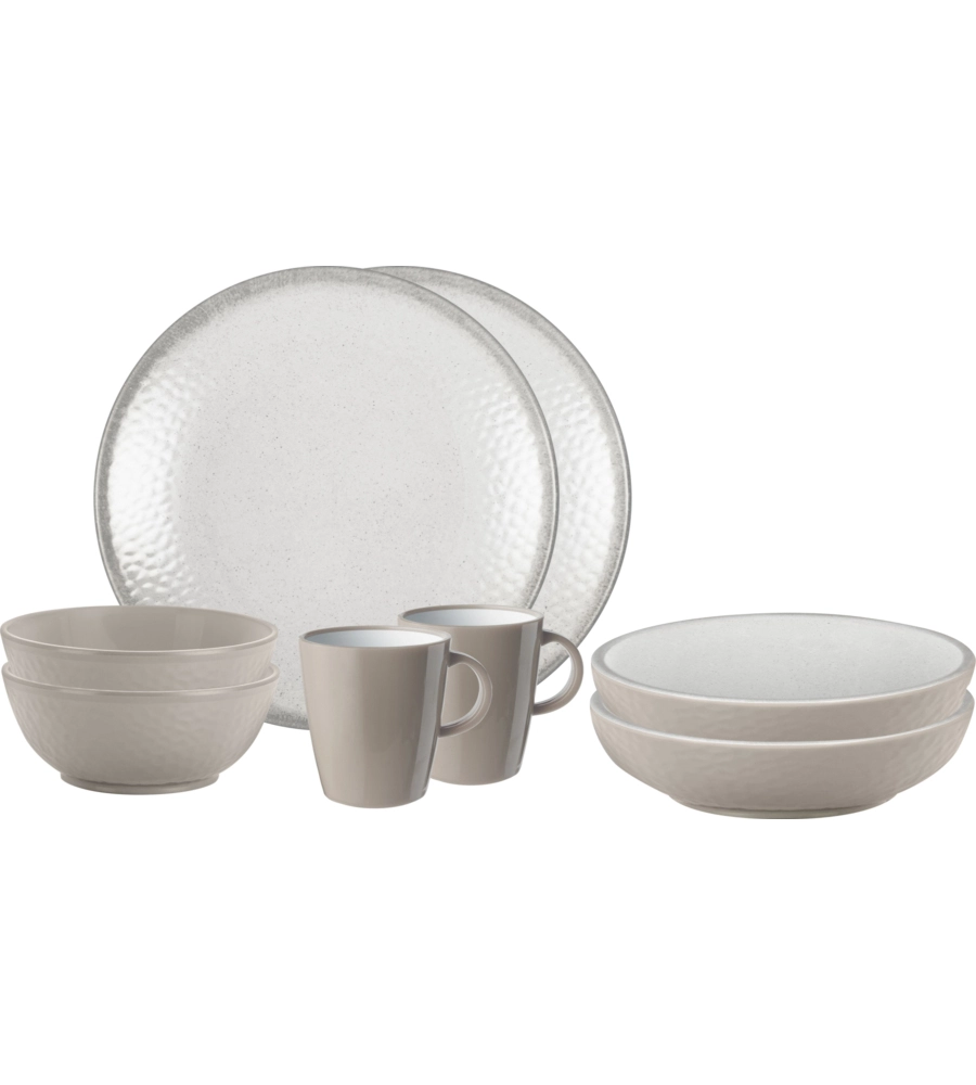 SET 12 STOVIGLIE DA CAMPEGGIO BRUNNER "AMADÈ" IN STONE TOUCH ANTISCIVOLO