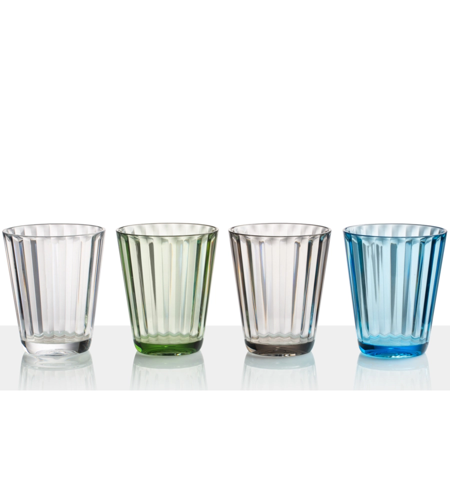 SET 4 BICCHIERI BRUNNER "JAZZ" IN POLICARBONATO 30,5 CL