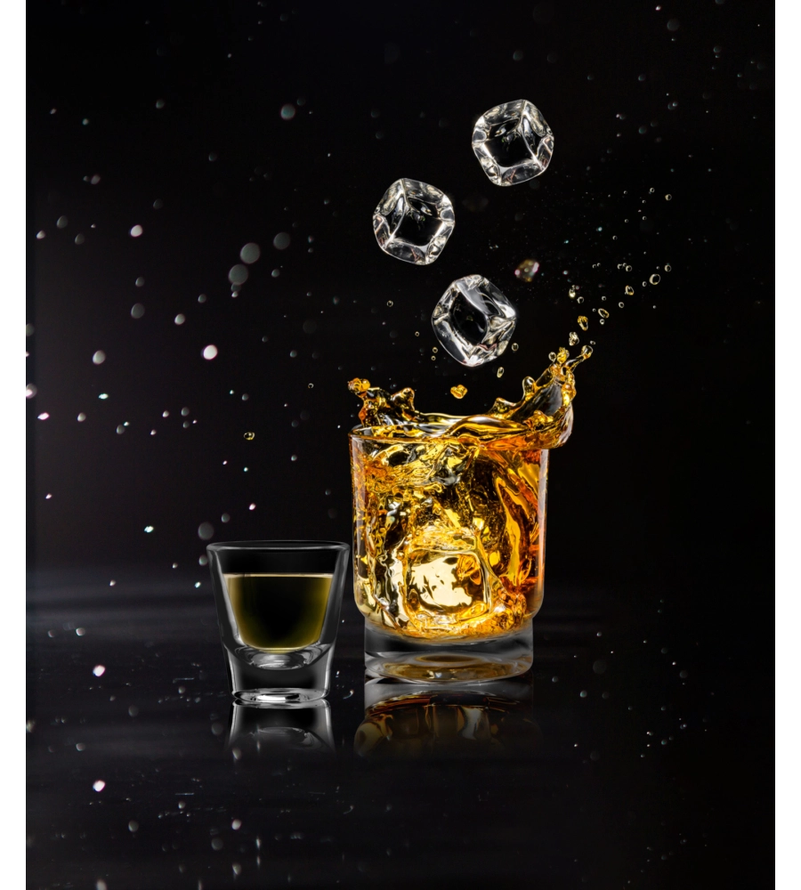 SET 2 BICCHIERI PER ALCOLICI "KAPTIM" IN SAN 25 CL