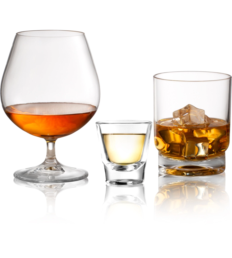 SET 2 BICCHIERI PER ALCOLICI "KAPTIM" IN SAN 25 CL