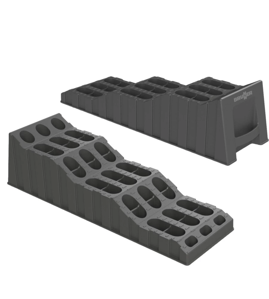 CUNEI DI LIVELLAMENTO BRUNNER "EQUALIZER XXL" A 3 LIVELLI, COLORE NERO