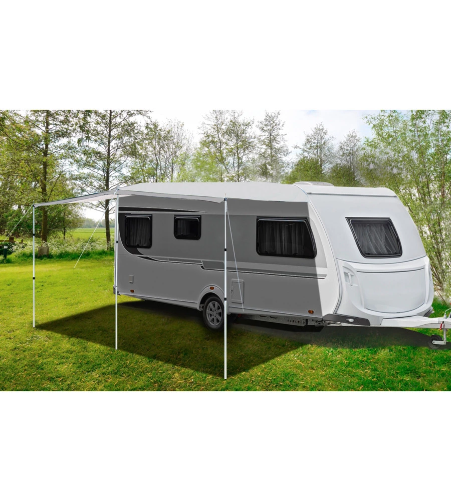 TELO OMBREGGIANTE PER CARAVAN BRUNNER "CARASHADE" IN ACCIAIO E POLIESTERE 260X250 CM