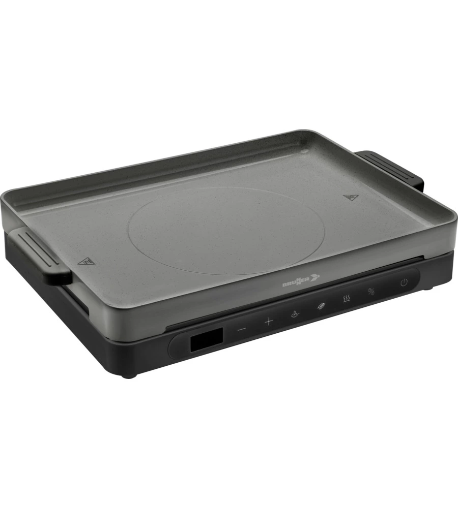 FORNELLO DA CAMPEGGIO ELETTRICO BRUNNER "HOT POINT INDUCTION" IN VETROCERAMICA CON GRILL UNICO 37X27X4,8 CM