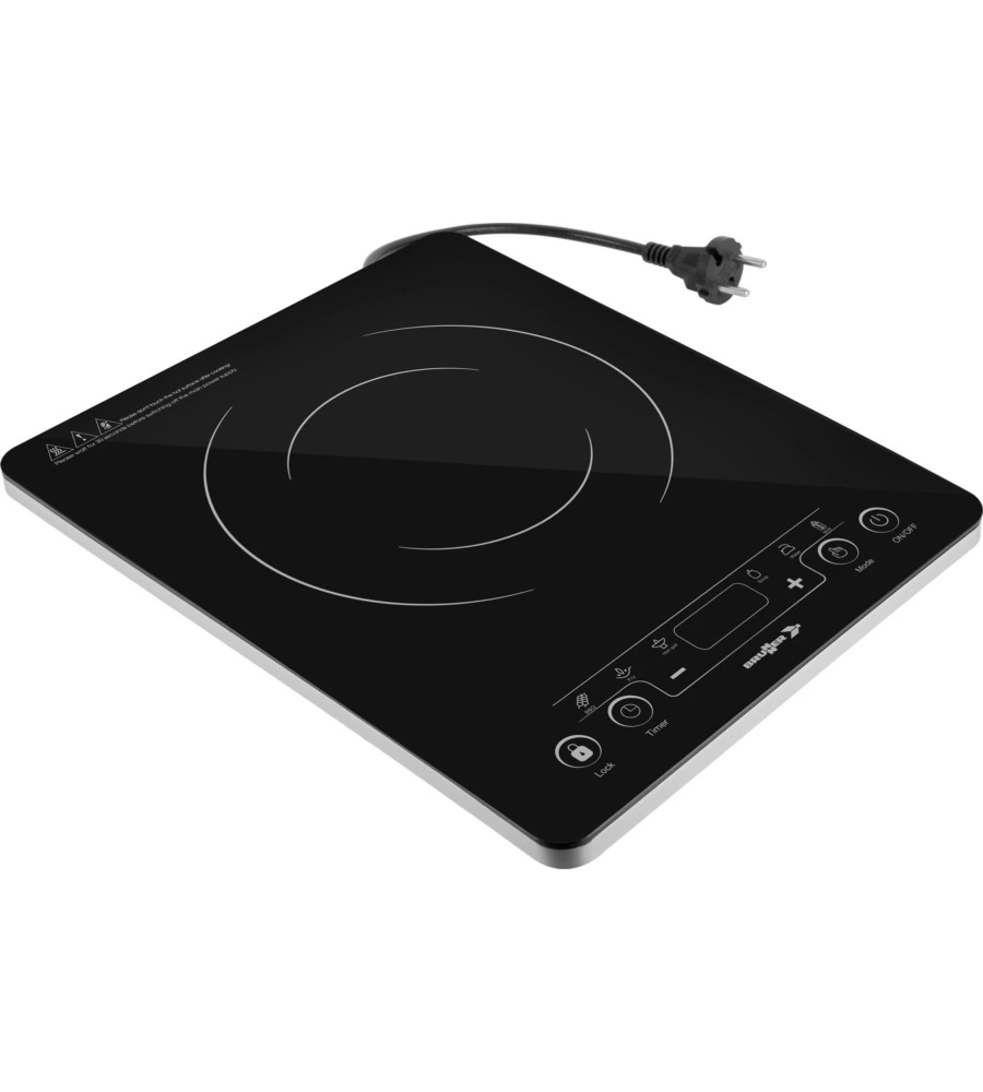 FORNELLO DA CAMPEGGIO ELETTRICO BRUNNER "HOT POINT INDUCTION" IN VETROCERAMICA 1 FUOCO 28X35X4,6 CM