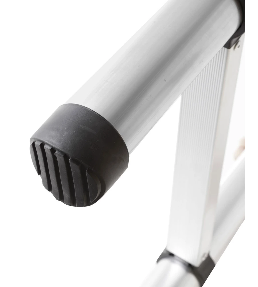 SCALA TELESCOPICA BRUNNER "LADDY AIR" IN ALLUMINIO CON PIEDINI ANTISCIVOLO E CHIUSURA SERVOASSISTITA, 293X47X8,4 CM
