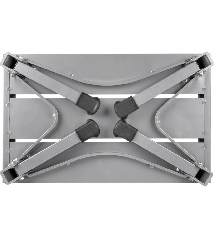GRADINO D'INGRESSO PER VEICOLI BRUNNER "GO STEP NG" IN ALLUMINIO CON GAMBE PIEGHEVOLI, COLORE GRIGIO