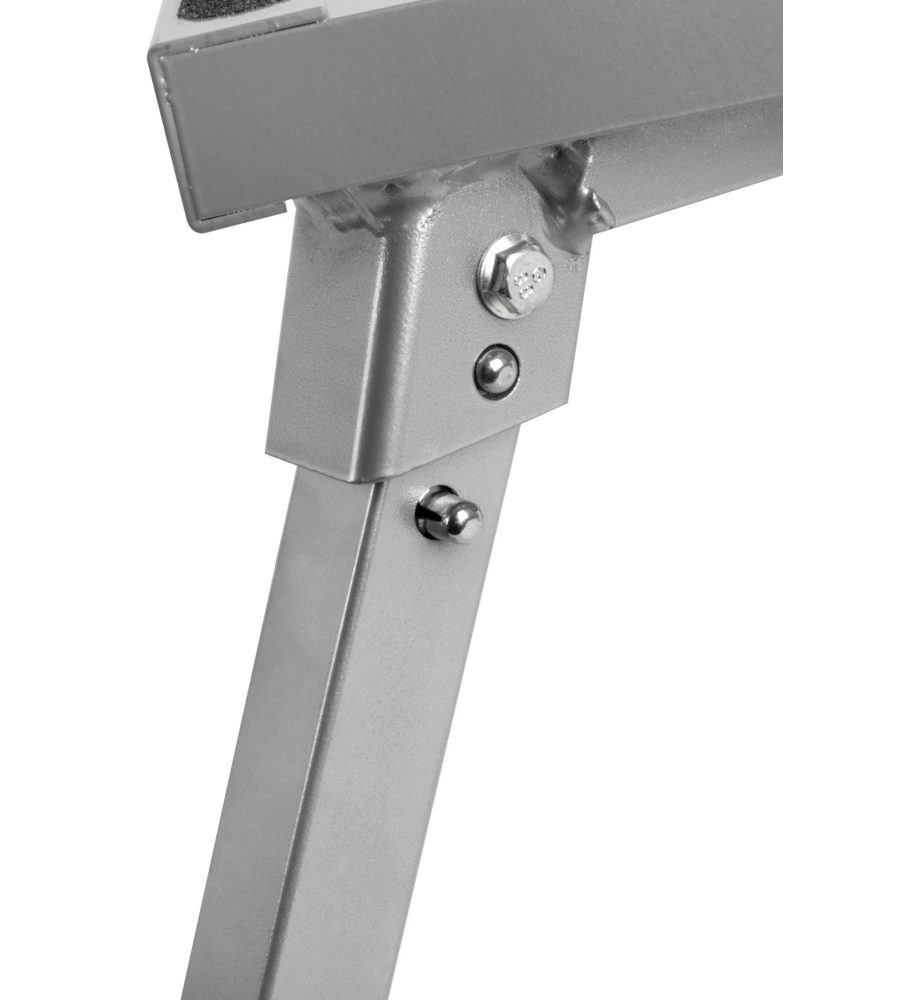 GRADINO D'INGRESSO PER VEICOLI BRUNNER "GO STEP NG" IN ALLUMINIO CON GAMBE PIEGHEVOLI, COLORE GRIGIO