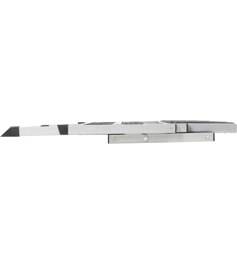 GRADINO D'INGRESSO DOPPIO PER VEICOLI BRUNNER "RUCKSTEP" IN ACCIAIO RICHIUDIBILE, 61X60X20/40 CM
