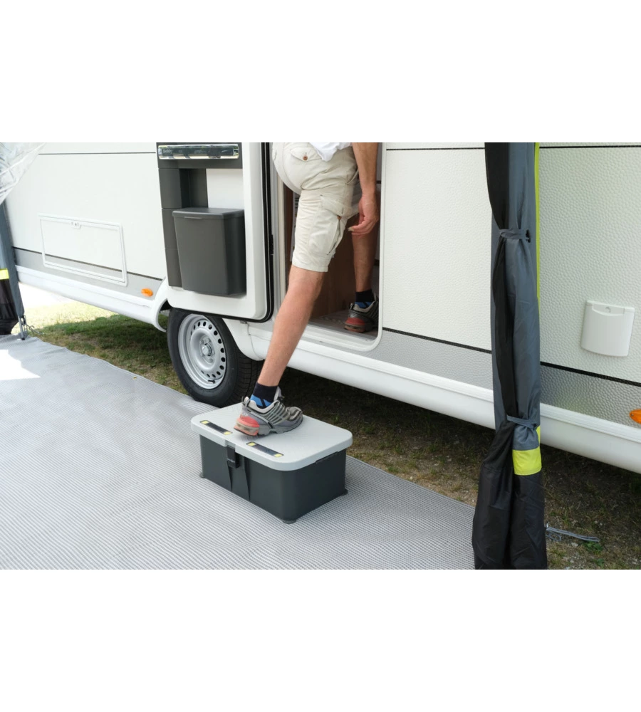 GRADINO BOX CONTENITORE BRUNNER "BOXSTEP NG" IMPERMEABILE, 58X38X24,5 CM