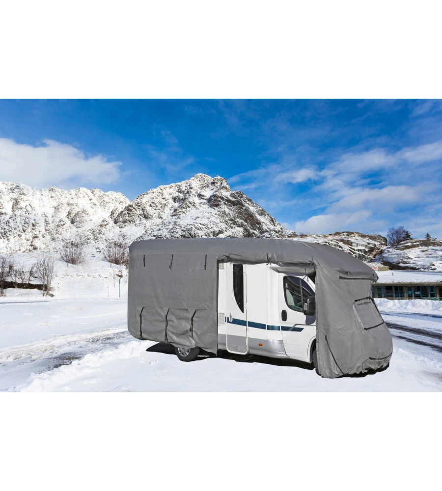 COPERTURA PROTETTIVA PER CAMPER BRUNNER "COVER SI 6 M" IN TNT A 4 STRATI, 750-800 CM.