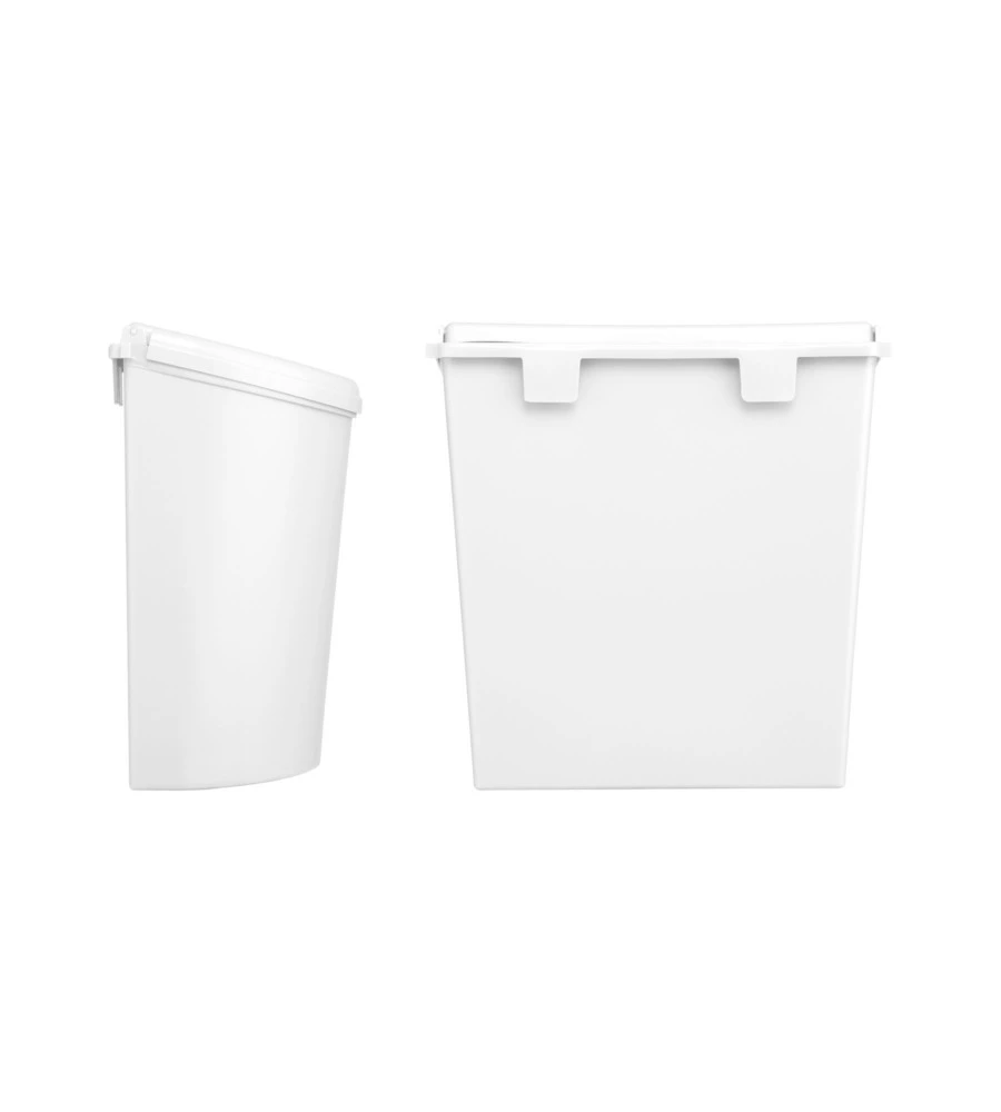 CESTINO PORTARIFIUTI PER CARAVAN BRUNNER "PILLAR XL" BIANCO 31,5X18X31,5 CM
