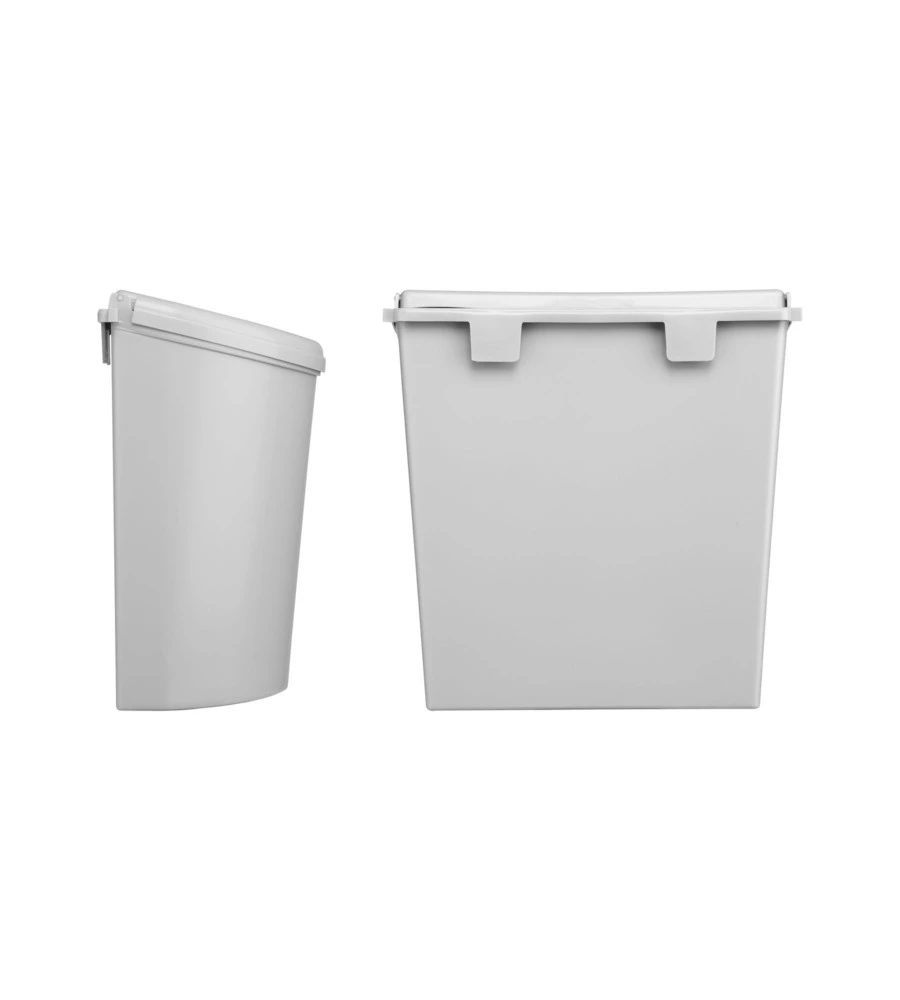 CESTINO PORTARIFIUTI PER CARAVAN BRUNNER "PILLAR XL" GRIGIO 31,5X18X31,5 CM