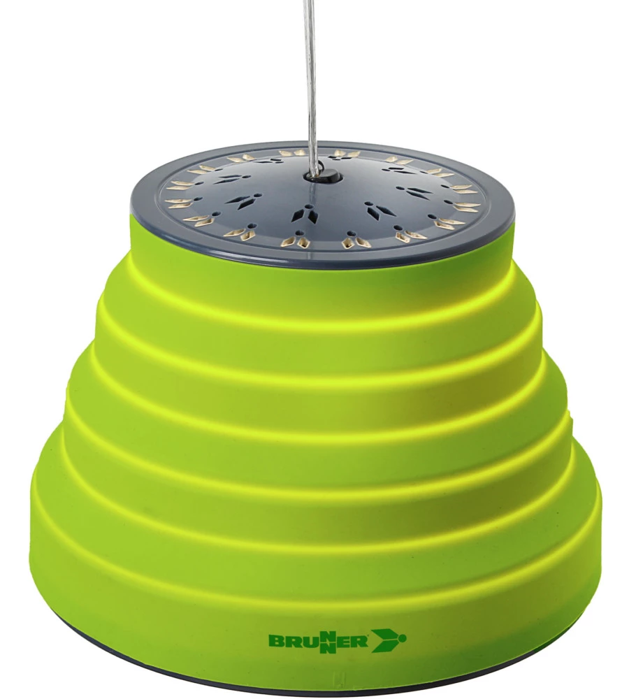 LAMPADA A SOSPENSIONE LED FOLD-AWAY DA CAMPEGGIO BRUNNER "SYRMA LED" VERDE 520 LUMEN