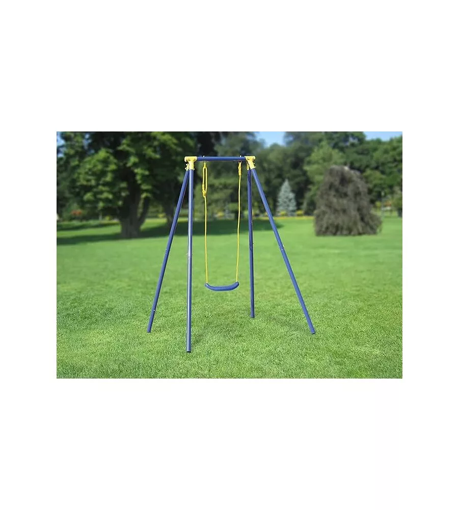 ALTALENA PER BAMBINI ESSENZA "1 MISURA" IN ACCIAIO E PLASTICA COLORE BLU 145X142X182 CM