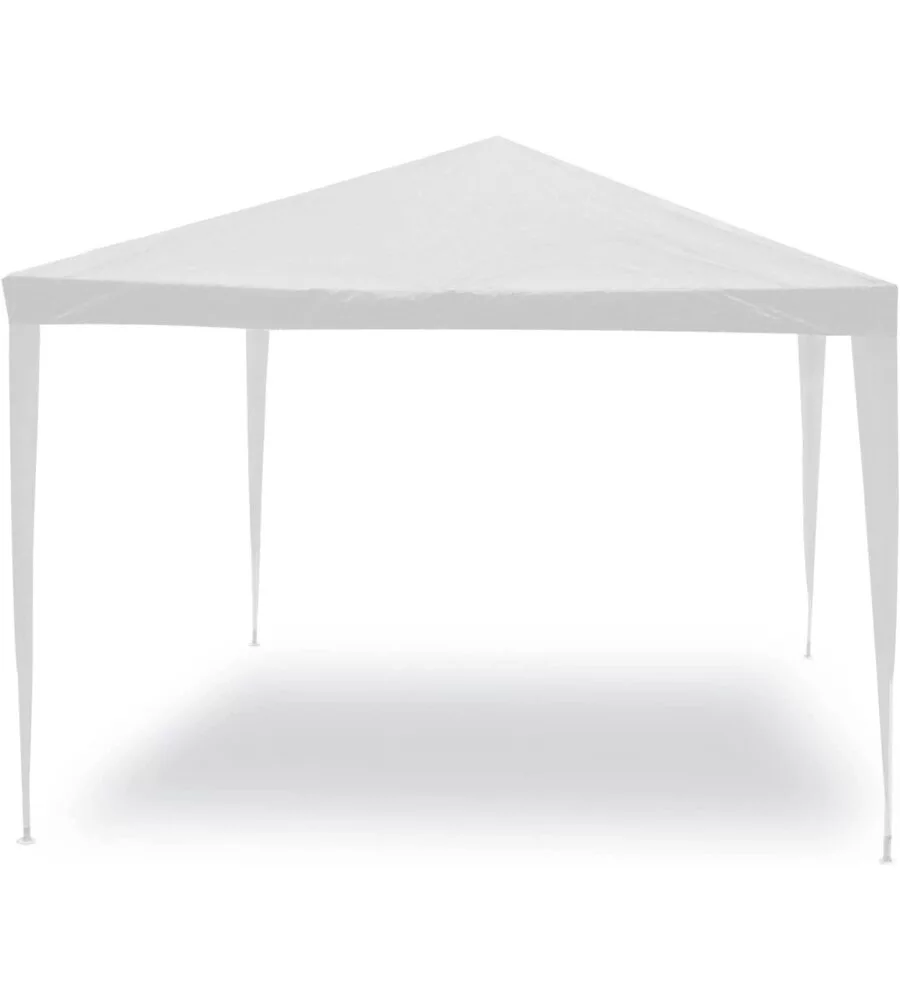 GAZEBO DA ESTERNO ESSENZA "FACILE" IN ACCIAIO COLORE BIANCO 3X4 METRI