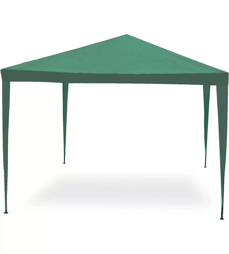 GAZEBO DA ESTERNO ESSENZA "FACILE" IN ACCIAIO COLORE VERDE 3X4 METRI