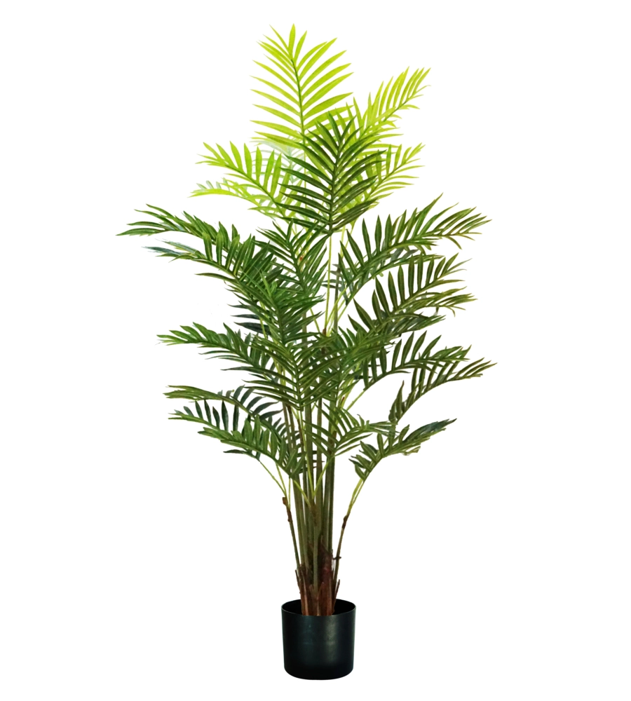 PIANTA DI PALMA ARECA IN POLIETILENE CON 33 FOGLIE, 160 CM