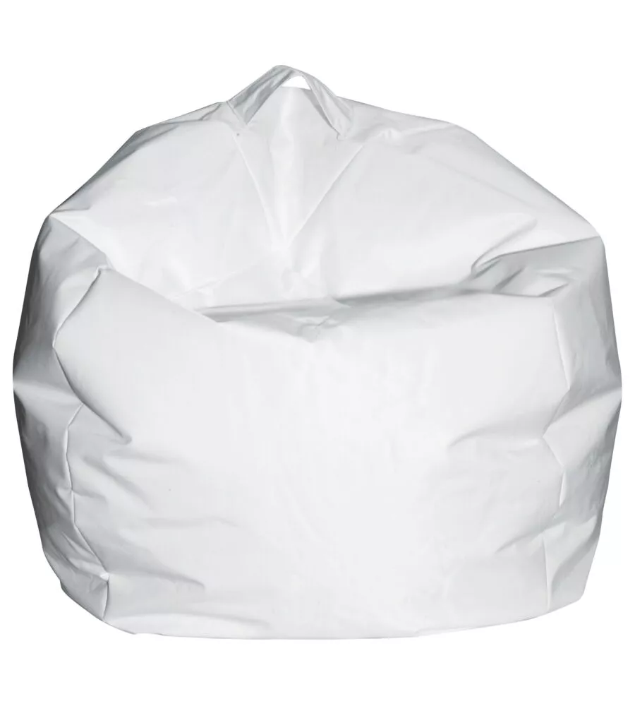 POUF ARMONIA "COMODONE" IN NYLON BIANCO 65X65X62 CM